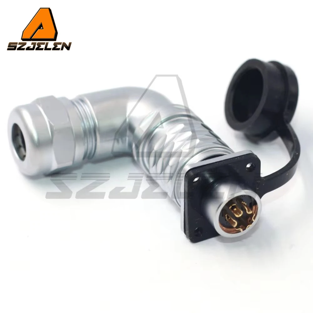 WEIPU SF12 Series 2 3 4 5 6 7 9 Pin Right Angle Plug Aviation Connector Male And Female,RV Solar Port Connector Plug And Socket