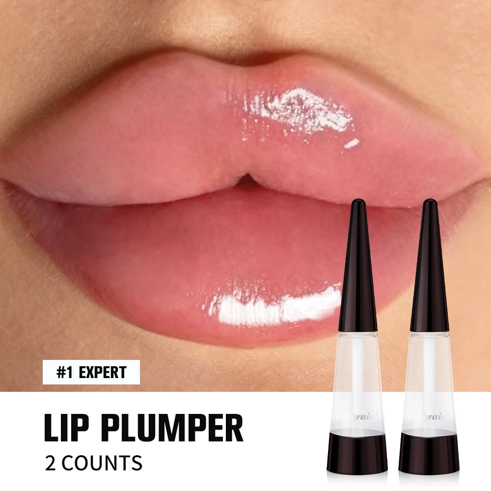 Lip Plumper Korean Cosmetics Moisturizing Transparent Gloss Fragrance Free Plumping Care 0.15oz Stocking Stuffer