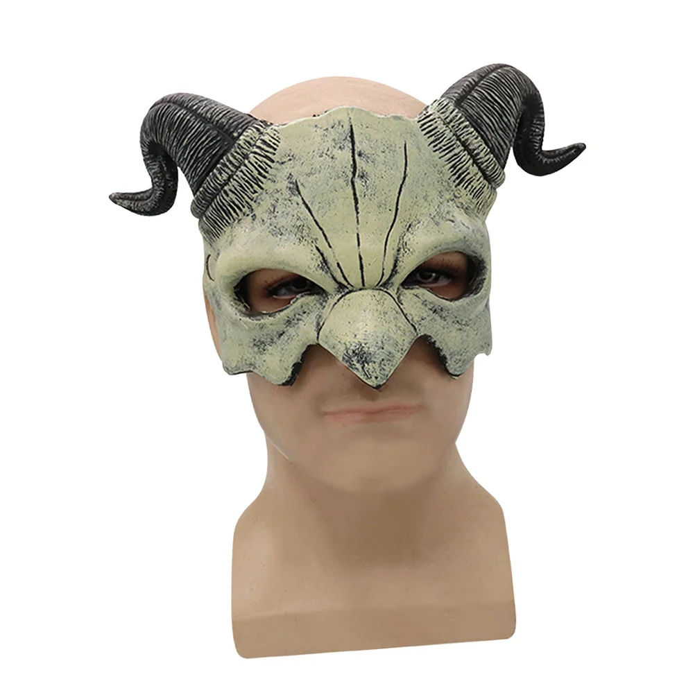 1 قطعة قناع الشيطان نصف الوجه حفلة الهالوين الدعامة يتوهم الجدة زي ملحق لمهرجان تنكر تأثيري #4