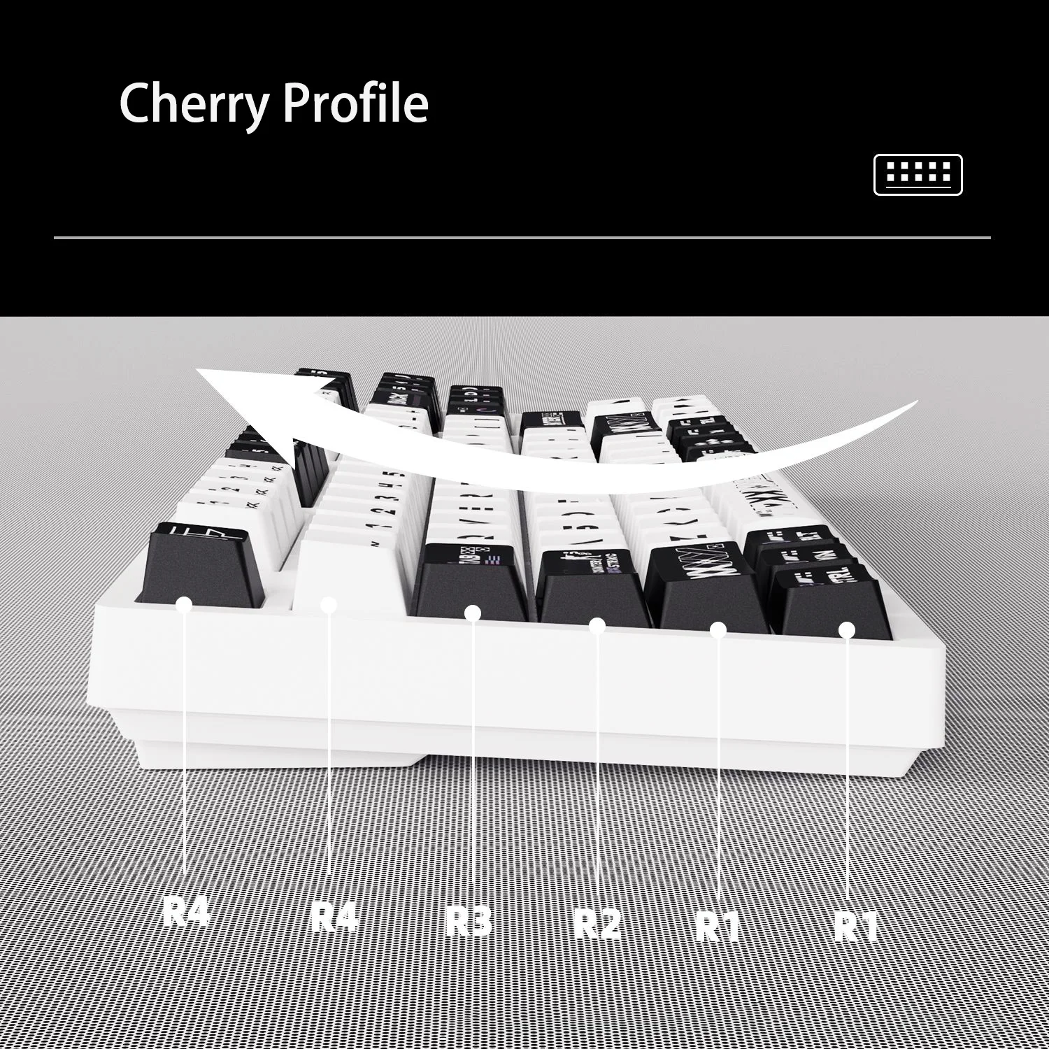 130 Klawiszy Printstream PBT Keycaps Profil Cherry 5-stronne Barwione Sublimacyjnie Keycapy do Przełączników Gateron MX Klawiatura Mechaniczna do Gier — zdjęcie produktu 6