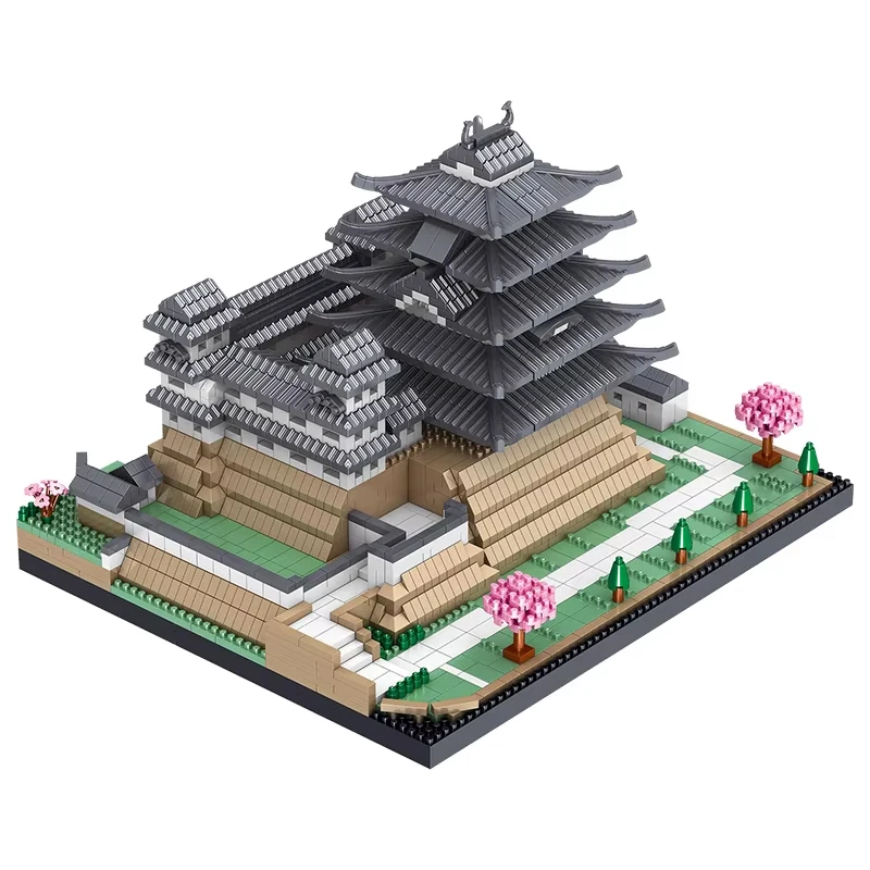Blocs de construction château Himeji créatifs, 2660 pièces, modèle de ville de renommée mondiale, vue sur la rue, Architecture, briques à assembler, jouet cadeau pour enfant