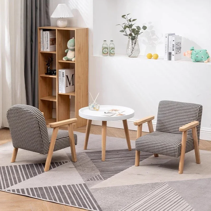 Minisofá de madera para niños, sillón Kinder para comer, diseño de lectura, canapé, muebles para niños, JGY