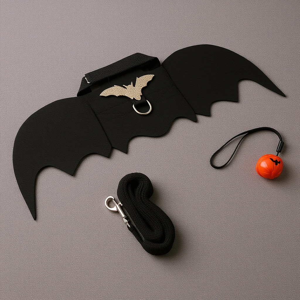 

1 Set Of Bat Wings Pet Costume Halloween Rabbit Clothes Bunny Wing Wearable Harness For Small Pets Party Cosplay Accessories