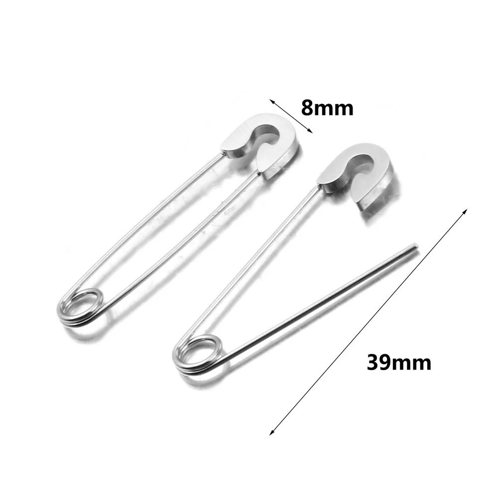 5pcs Safety Pin Stainless Steel Brooch Gold Plated Pins DIY Badge Craft Findings DIY Sewing Jewelry Making Supplies Wholesale