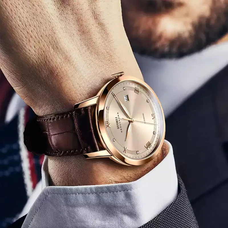 LOBINNI Top Luxury Brand Automatic Mechanical Men's Watches Japan Miyota 8125 Movement Sapphire Glass Waterproof 50M Clock