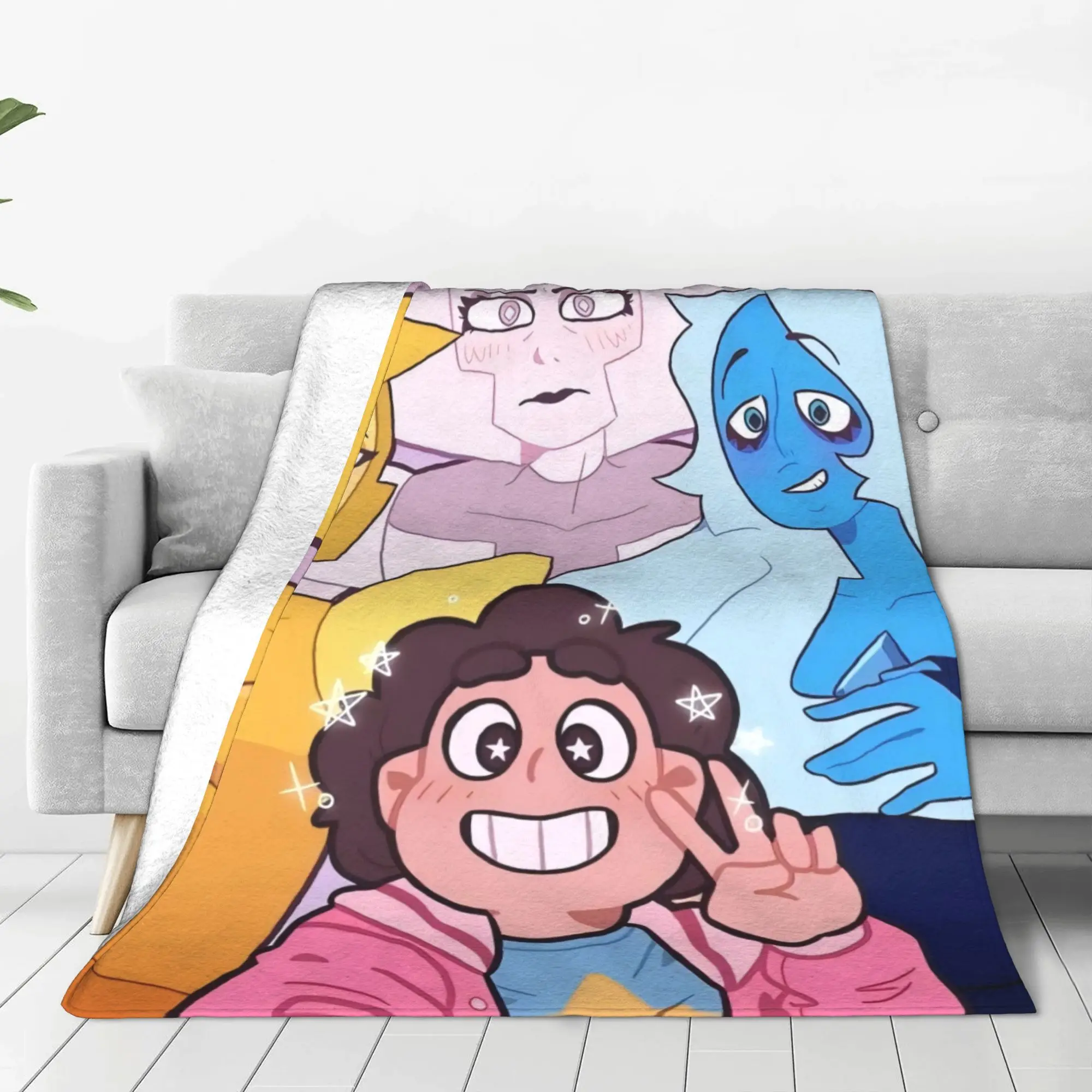 Steven Universe Steven Universe Blanket Autumn/Winter Cute Lightweight Throw Blankets For home  Plush Thin Quilt