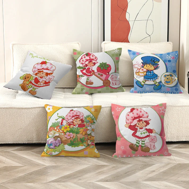 

S-Strawberry-shortcakeS Girl Stitch Lucky Dragon pillow cover sofa cushion cover home room decoration children gift