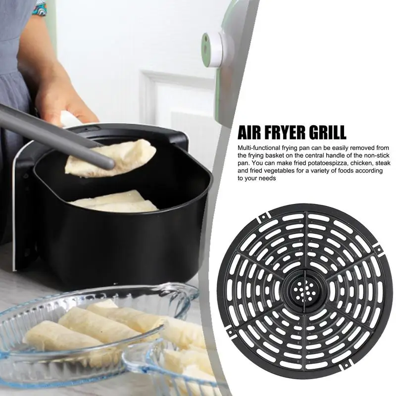 Nonstick Air Fryer Basket Replacement Grill Air Pan For Power Dash Air Fryer Parts Crisper Plate Fry Airfryer Tray For BBQ