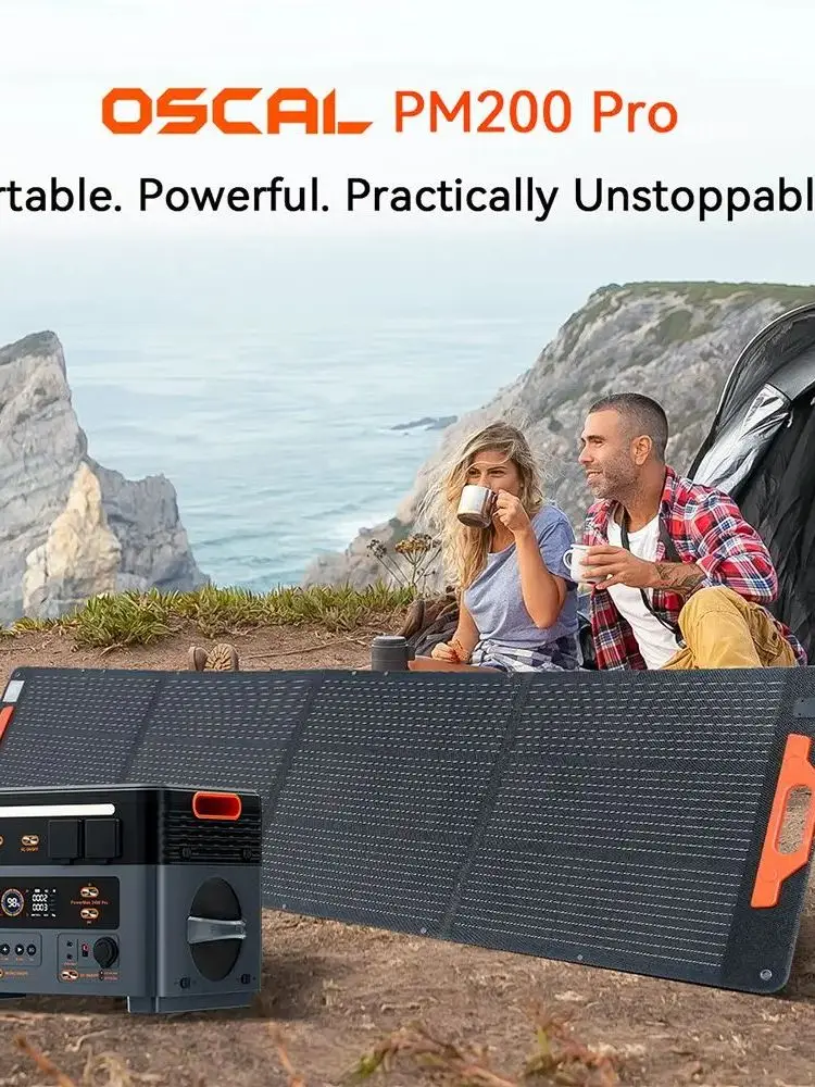 Blackview Oscal PM200 Pro 200W opvouwbaar zonnepaneel, 23% hoge conversie-efficiëntie, IP67 waterdicht, opvouwbaar & draagbaar - afbeelding 2