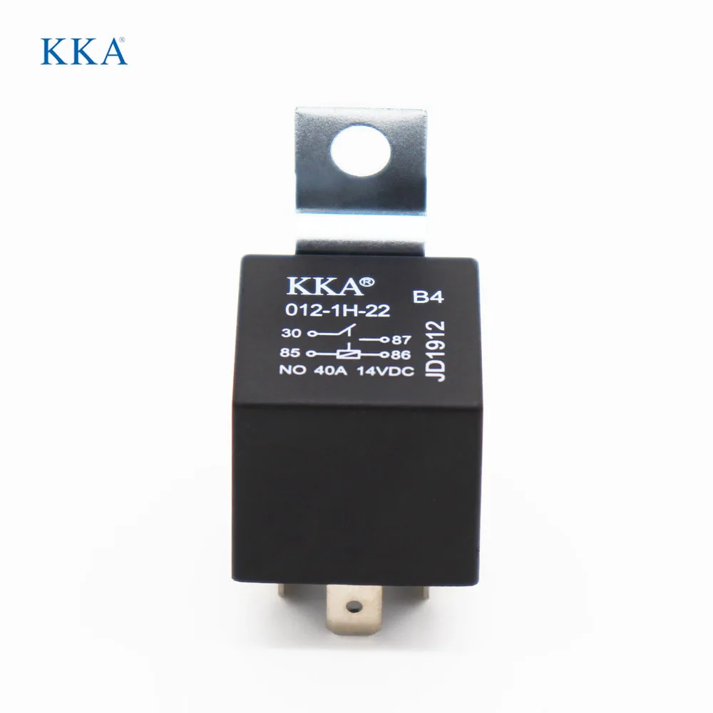 [25pcs/Pack] KKA-V4-Iron Back12V/24V 4pin/5pin Universal 40Amp Automotive Relay, Bosch Style Car Relays for Car, Motor, Vehicles