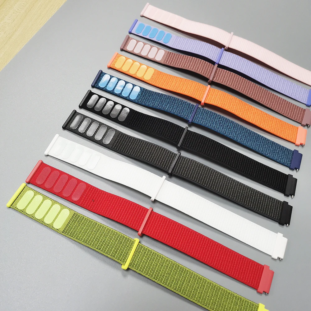 20 مللي متر 22 مللي متر حزام لساعة هواوي GT5 برو GT 4-2-3-SE 46 مللي متر 42 مللي متر قابل للتعديل النايلون مضفر سوار هواوي ساعة 3/4Pro الرياضة الفرقة