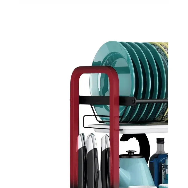 Hot-selling multi-purpose three-layer metal iron classic non-folding standing multi-functional kitchen storage rack