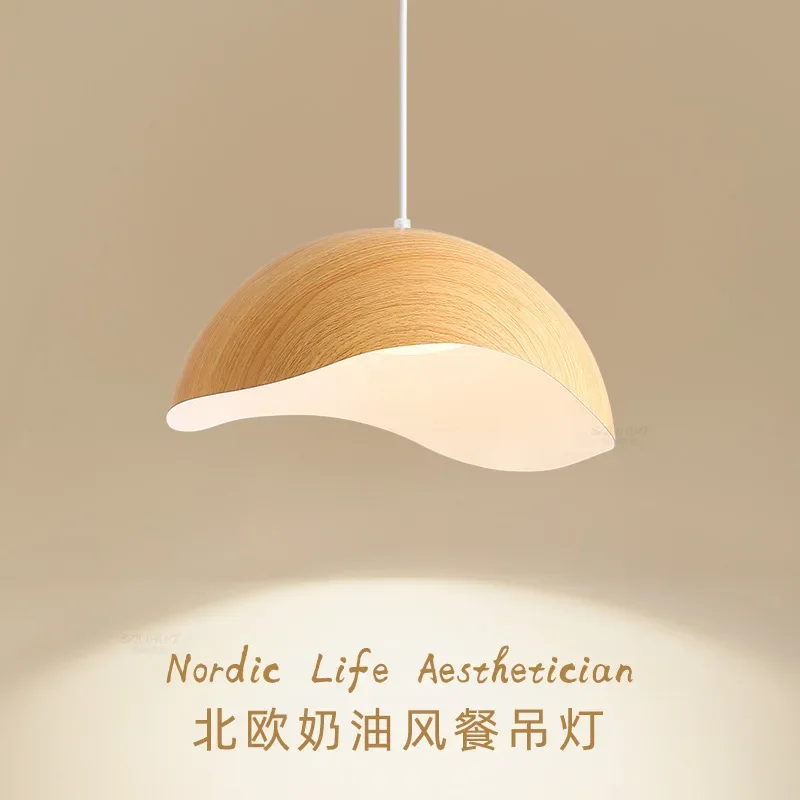 

Log Cream Lantern Restaurant Chandelier Creative Walnut