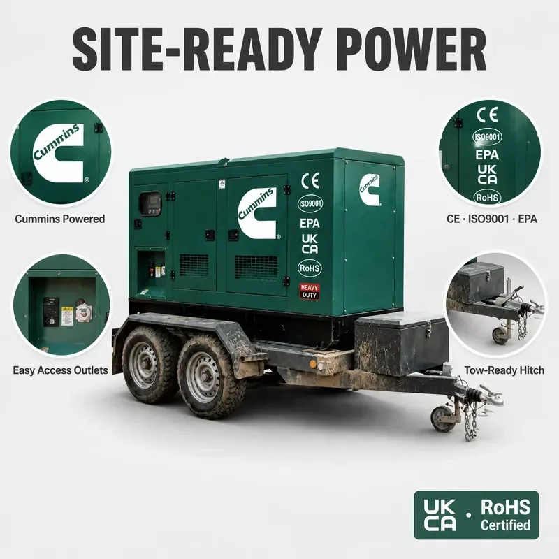 Generator 500kVA 800kVA 1250kVA 1000kVA 1000kW 1MW Container Silent Type for Industrial Stamford Alternator