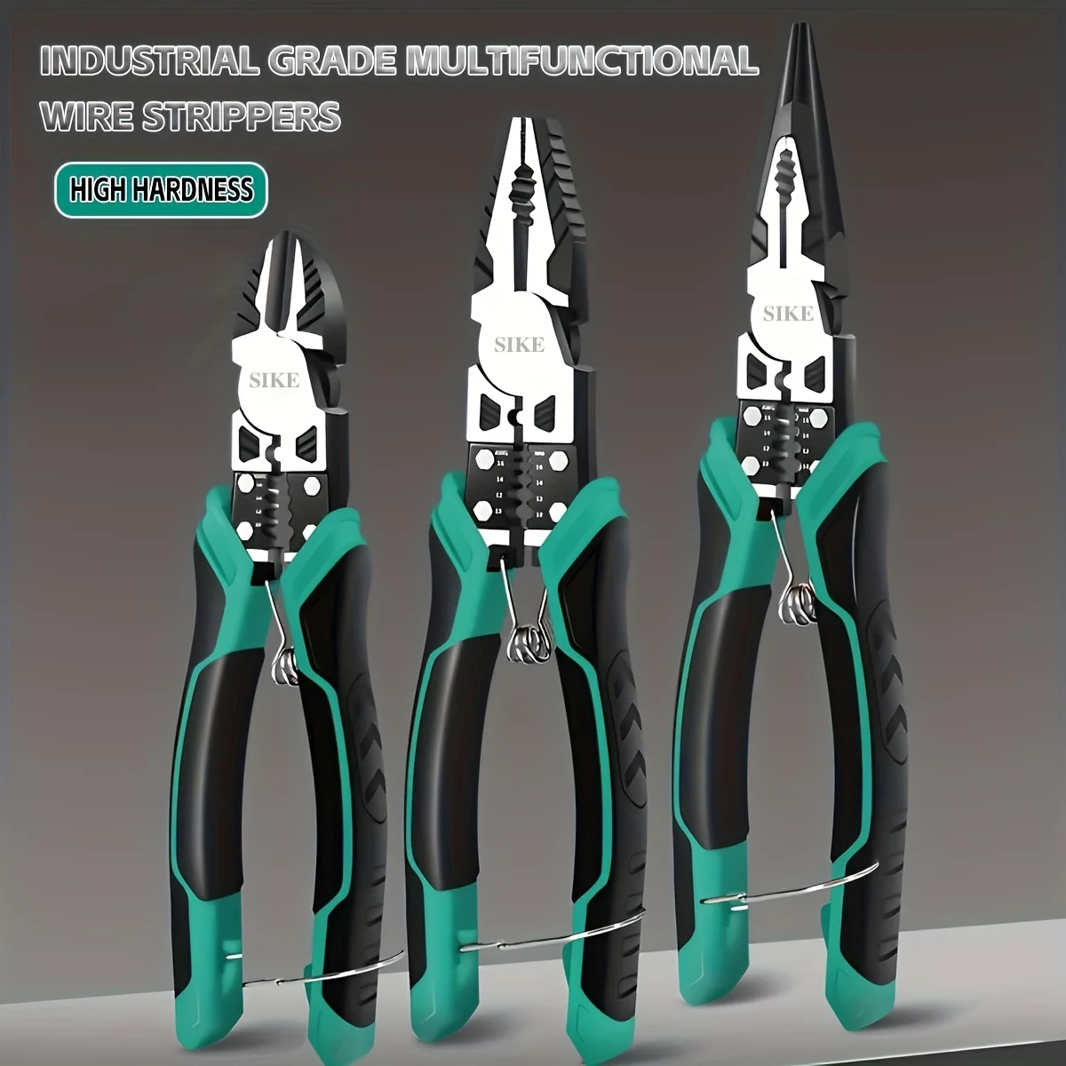 9-in-1 Multifunctional Pliers Set - Perfect for Cutting, Clamping & Stripping Wire - Labor-Saving Spring for Electricians & DIY