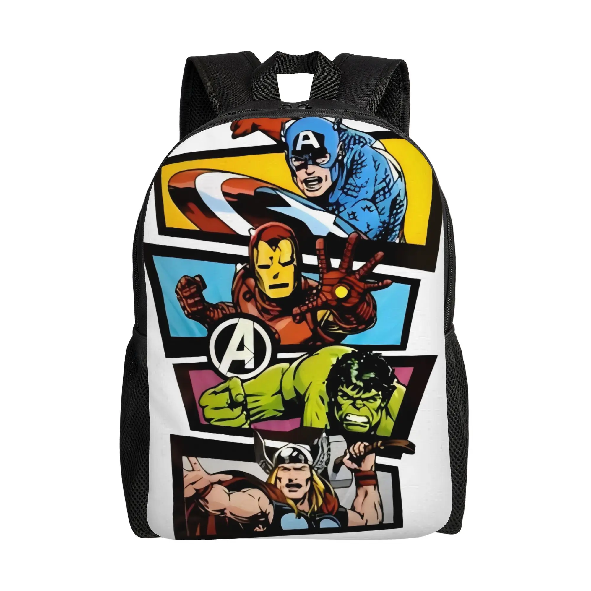 

Back to school season Vintage Avengers Laptop Bag Marvel For Women College Bag Backpack