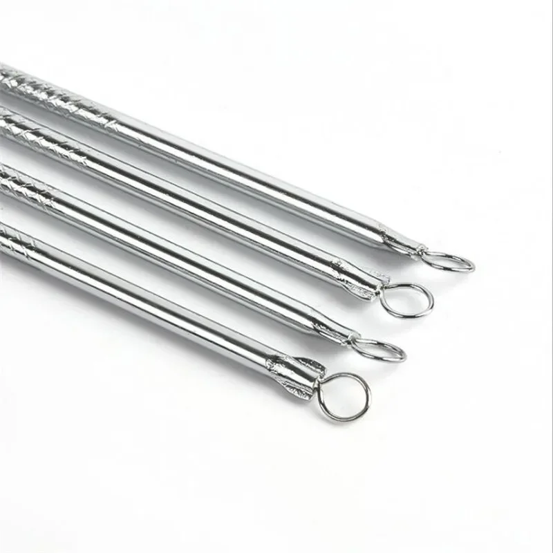 Gorący zestaw do usuwania zaskórników, komedonów i wyprysków z nierdzewnej stali, narzędzia do pielęgnacji skóry twarzy, czyszczenia porów, igły do usuwania.