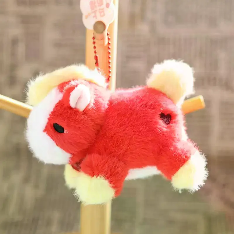 1 pz amore pony portachiavi 12 cm simpatico cavallo ciondolo in peluche donne kawaii portachiavi auto decorazione sacchetto regalo accessori