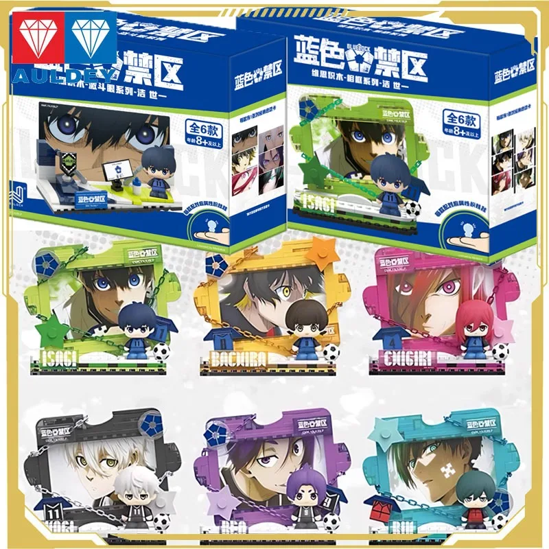 

Auldey оригинальная аниме-фигурка с синим замком, фоторамка Isagi Yoichi Bachira Meguru, экшн-фигурка, игрушки для мальчиков и девочек, детский подарок