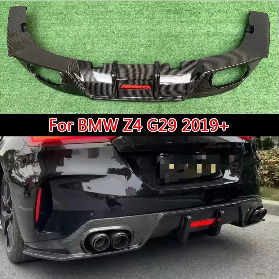

For BMW Z4 G29 Carbon Fiber Car Rear Bumper Diffuser Rear Splitters Spoiler Back lip Modified and Car Accessories body kit