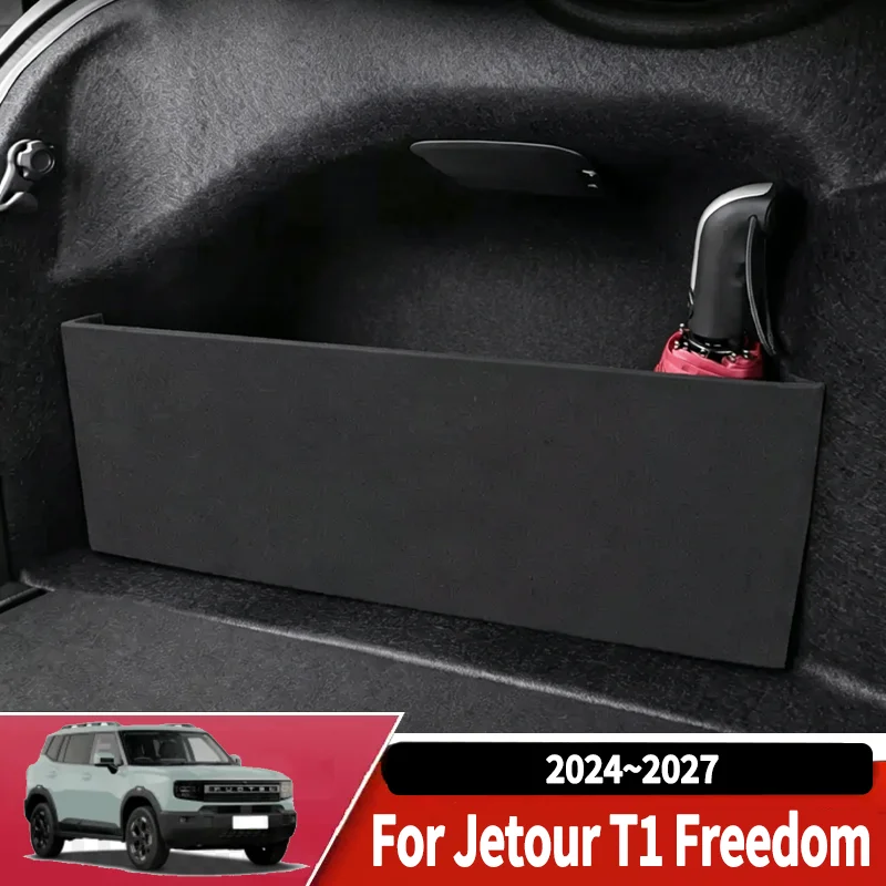 Auto Multifunction Storage Box For Jetour T1 Freedom 2024~2027 2025 Car Thickening Trunk Storage Partitio Interior Accessories