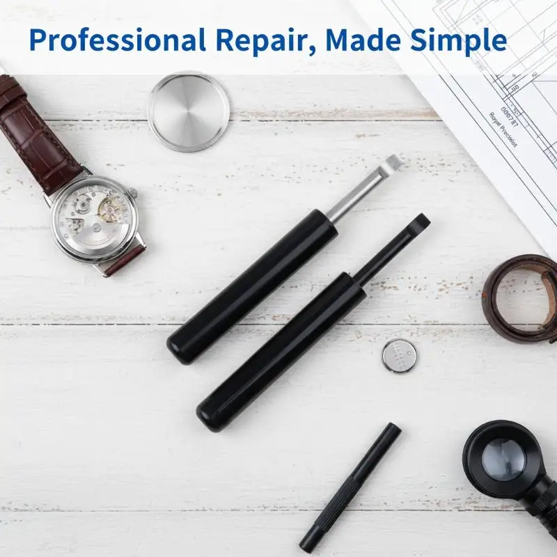 Effortless Watch Repair Tool Kit Screw Pry Case Opener and Battery Changer Set for Home Use and Professionals