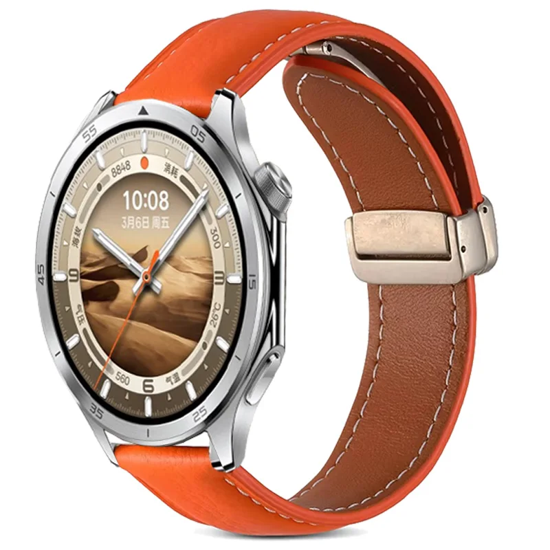 Leather Strap For Oppo Watch X X2 4Pro Band Magnetic Buckle Wristband Bracelet For OnePlus Watch 3 2 2R/OnePlus 46mm Strap 22mm