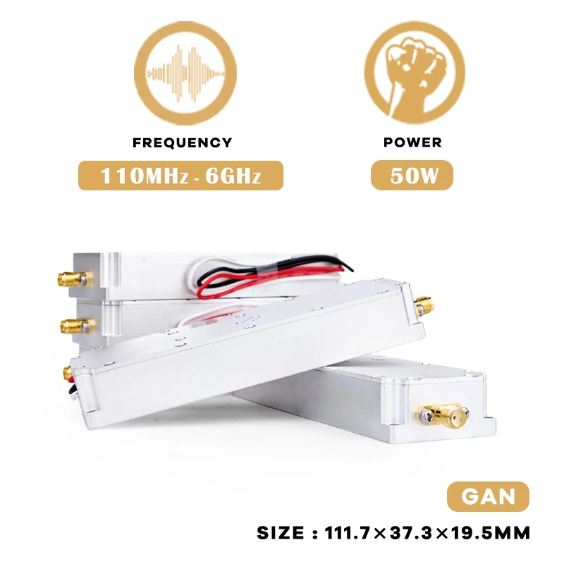 Customized Portable 1.5GHz 800MHz Signal Booster 50W Anti Drone Module With High Power Amplifier