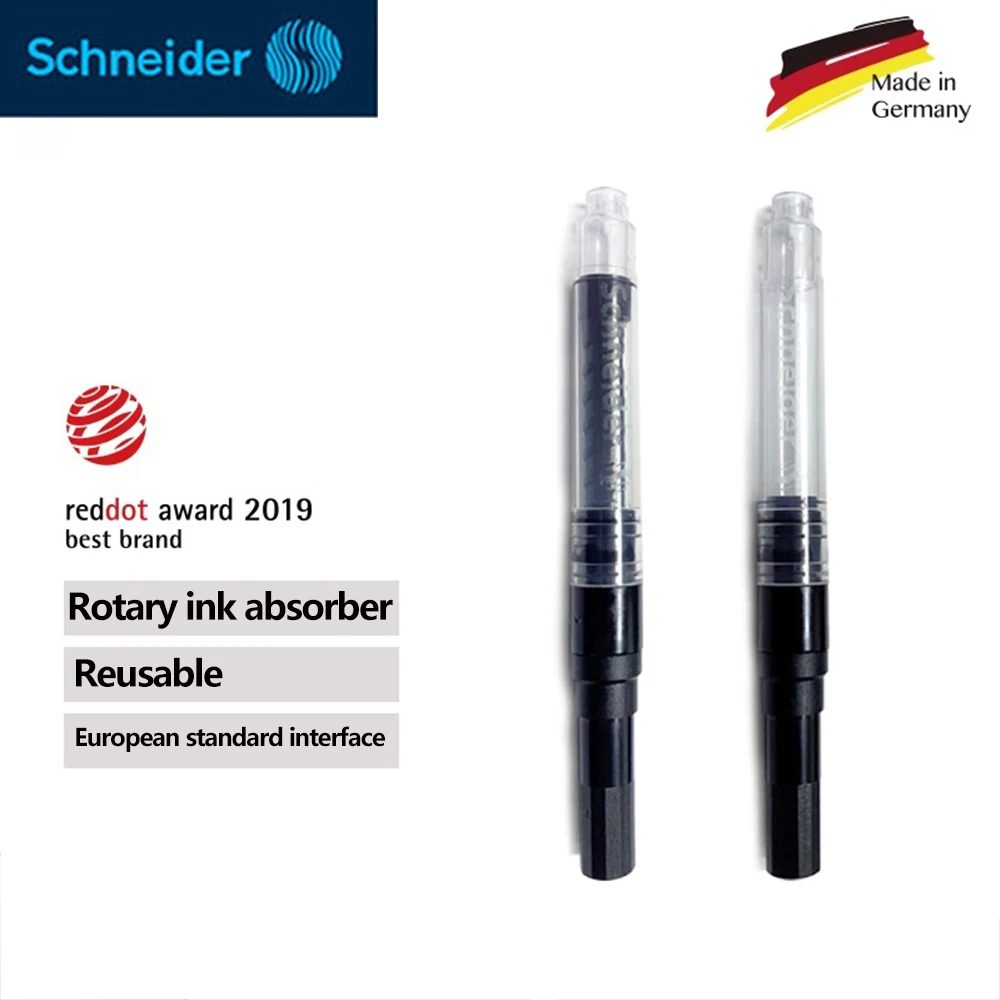 1 PC Germany Schneider Fountain Pen Refill Ink Converter Pump Cartridges Ink Absorber 9999 European Standard General Stationery