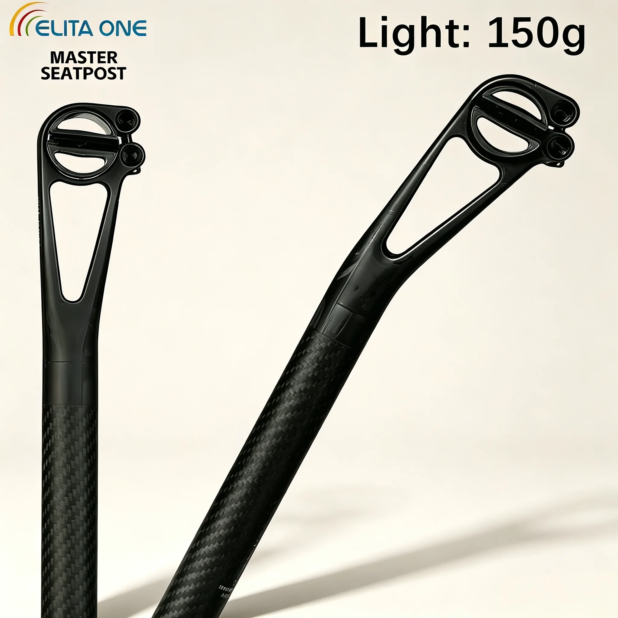 Elitaone Carbon Fiber Seat Post Setback 25mm for MTB/Road Bike 27.2/30.9/31.6mm Master Series Bike Accessories