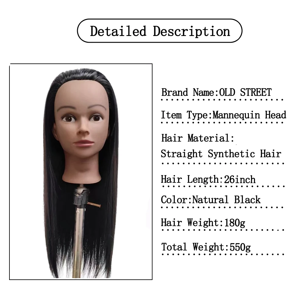 Afro Female Model Hairdressing Mannequins Head Professional Salon Practice Doll Hairdresser Styling Makeup With Synthetic Hair