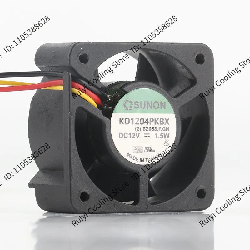 SUNON KD1204PKBX 4020 12V 1.5W 4CM Ultra Quiet Suspended Magnetic Floating Cooling Fan 3-wire