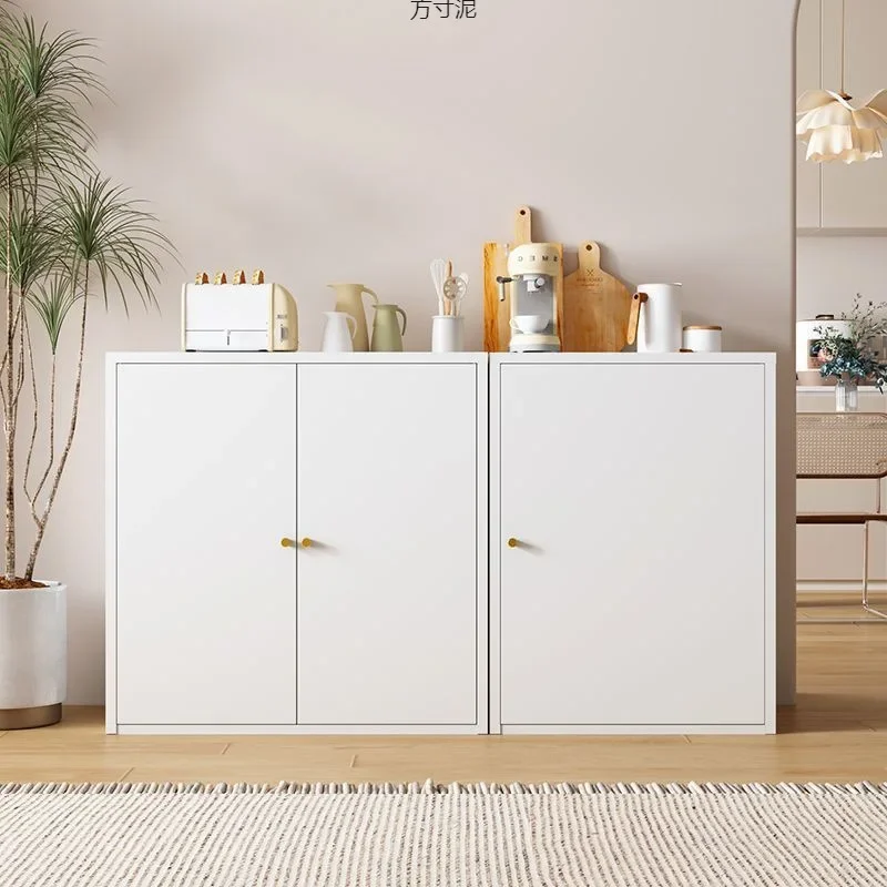 TAO Wrought Iron Wrought Iron Locker Glass Door Simple Multi-functional Cupboard Shelf Ultra-thin