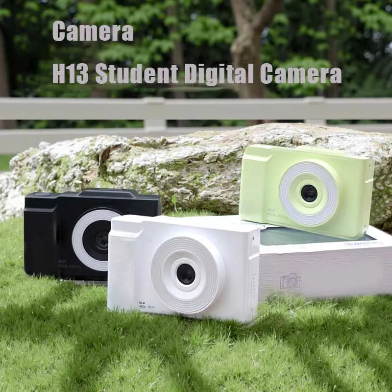 6400W high-definition flip screen mirrorless digital camera, card camera, shooting camera, entry-level CCD camera for students