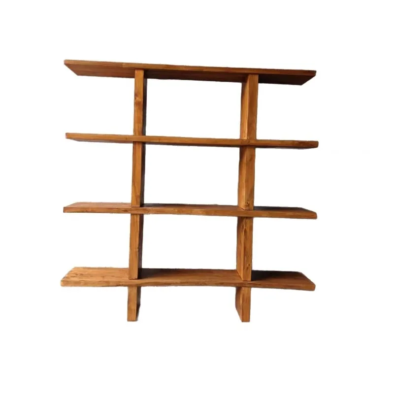 

Solid wood multi-layer bookshelf wall living room storage office wall display stand