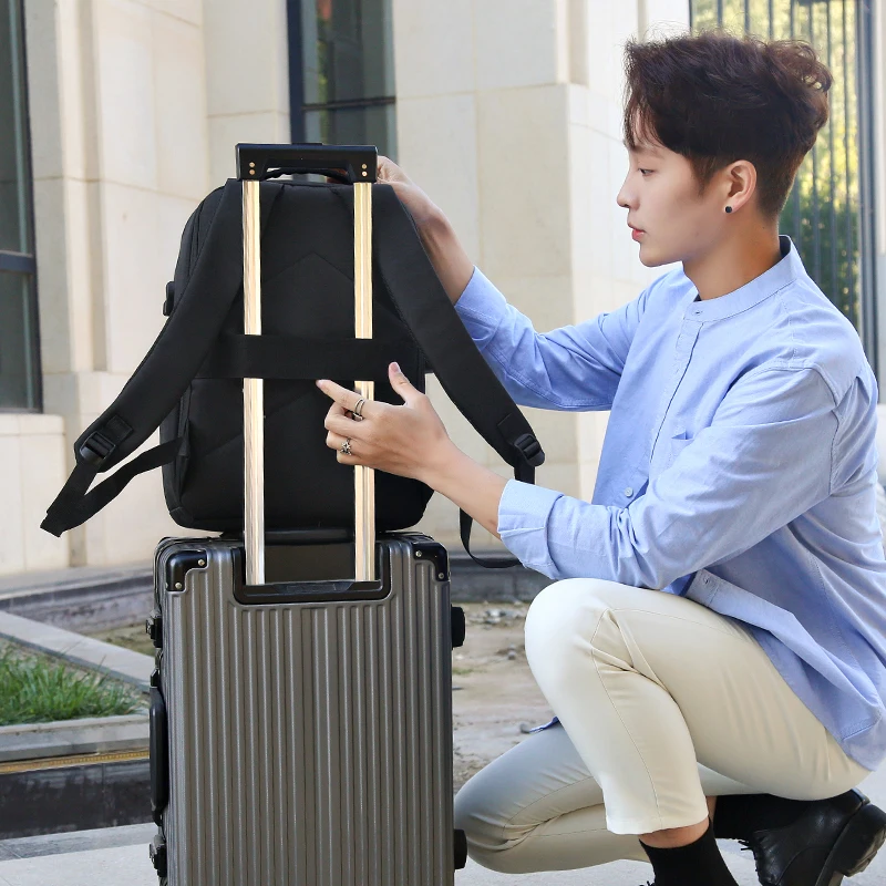 Sac à dos étanche pour homme, sacoche pour étudiants, avec poches à la mode, multi-fermeture éclair, idéal pour le travail, tendance 2022