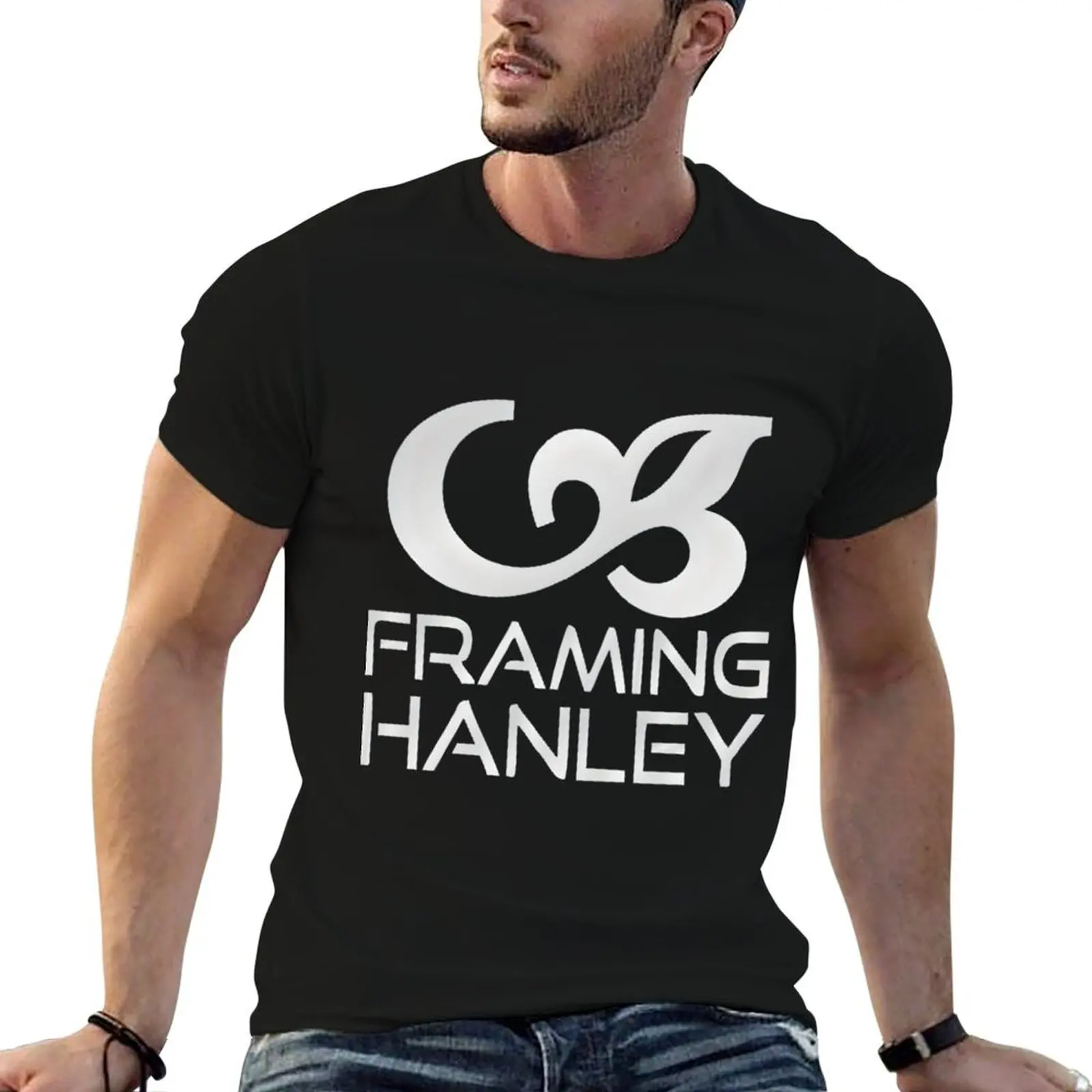 Camiseta clásica Framing Hanley, camisetas de anime para hombre, camiseta gráfica de algodón para hombre, camiseta