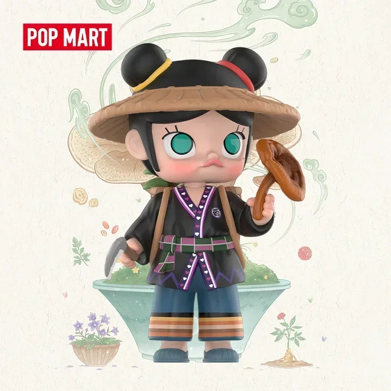 POP MART MOLLY Ling Zhi Series Blind Box Toys Kawaii Anime Action Figure Caixa Caja Surprise Mystery Box Dolls Girls Gift