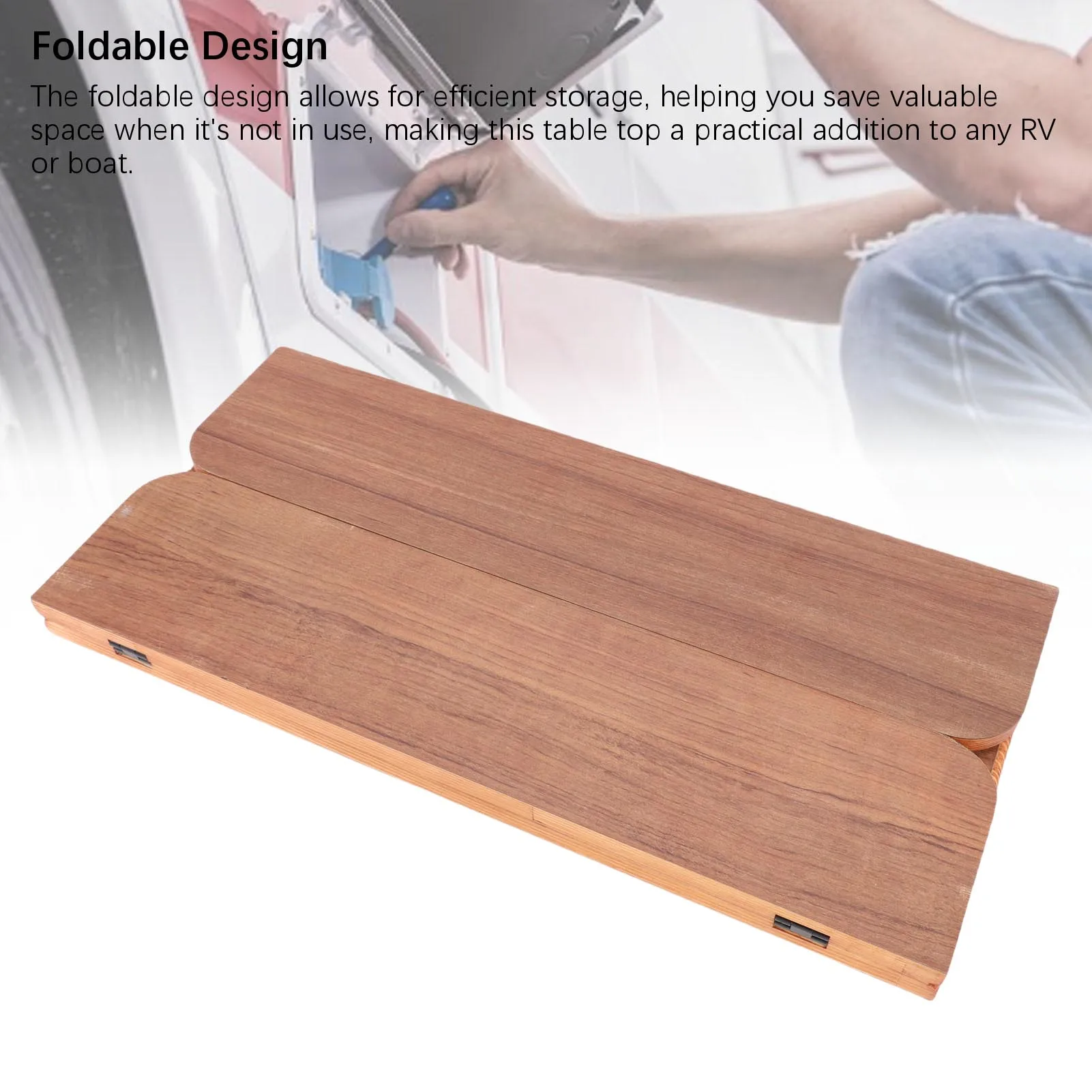 Boat Table Top RV Table Top Coated Finish Foldable Stylish  Wood Boat Marine Table Top for Yacht Ship Boat Marine Table Top