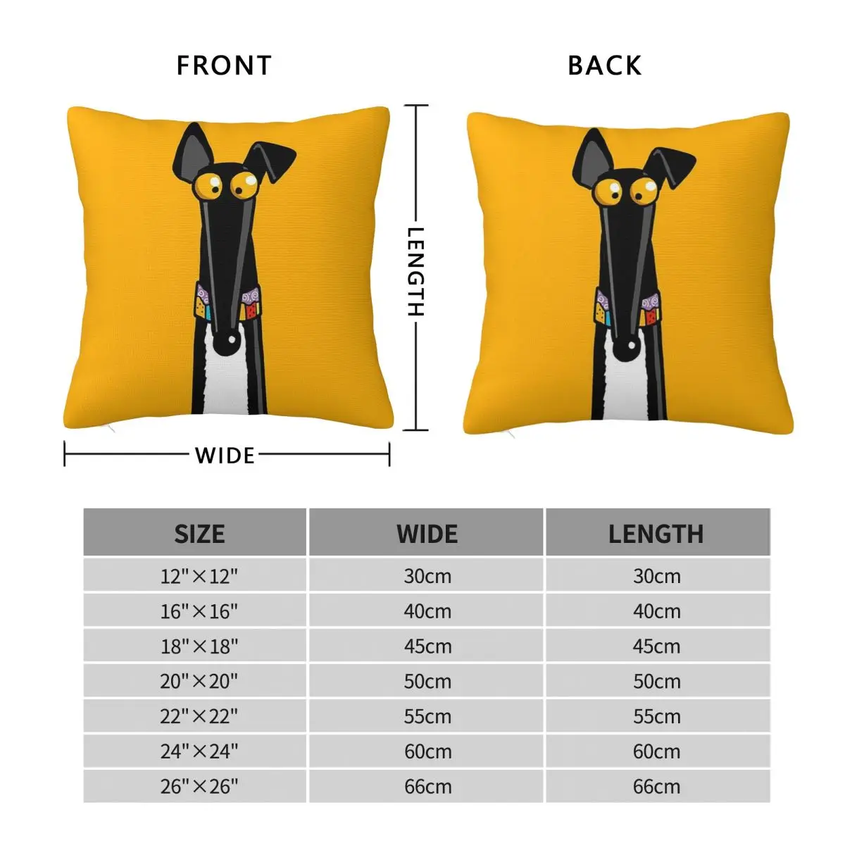 Greyhound Semaphore Pin Badge Orange Square Pillowcase Pillow Cover Cushion Decor Comfort Throw Pillow for Home Living Room