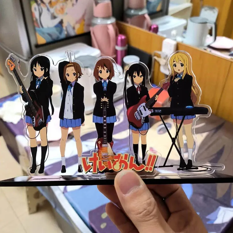Anime K-ON Hirasawa Yui Akiyama Mio Tainaka Ritsu Kotobuki Tsumugi Nakano Azusa Cosplay plaque debout Figure support ornement