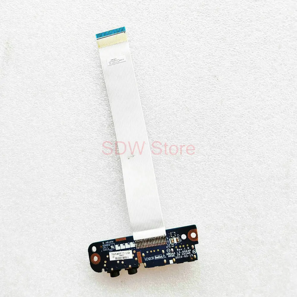 LS-6064P para Toshiba Satellite A660 A665 P750 P755 placa de Audio USB NWQAA LS-6064P placa de Audio USB y Cable completamente probado
