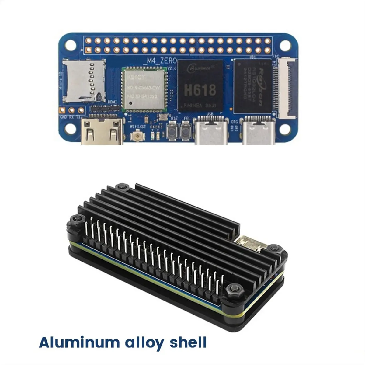 2026 جديد + لـ - لوحة تطوير صفر وحالة Allwinner H618 4G LPDDR4 32G EMMC 2.4G/5G WIFI BT4.2 اللوحة الأم #6