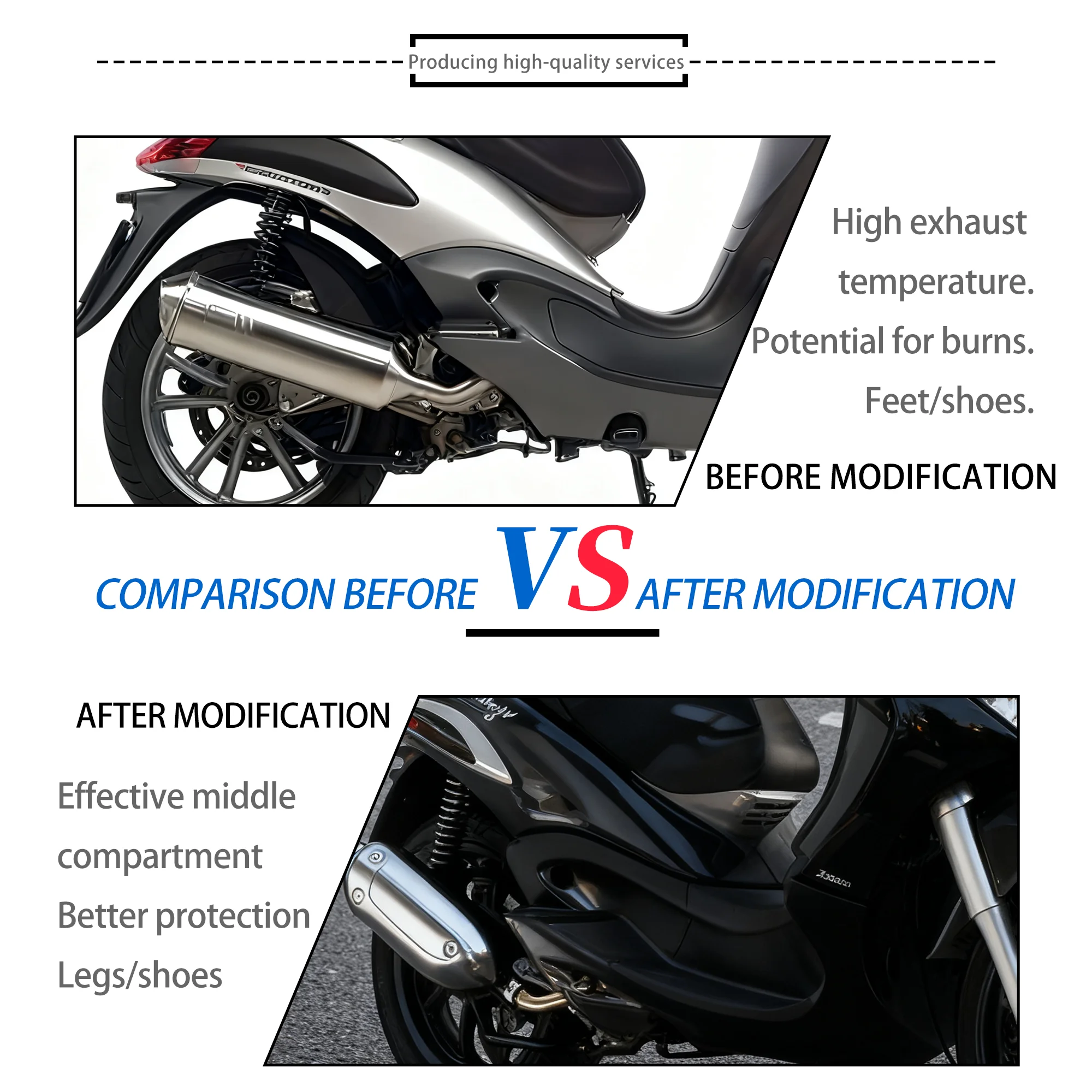 دراجة نارية ألياف الكربون الفضة الأسود صالح ل GILERA NEXUS 250 300 DERBI GP1 125 250 غطاء ماسورة العادم القلنسوة حامي