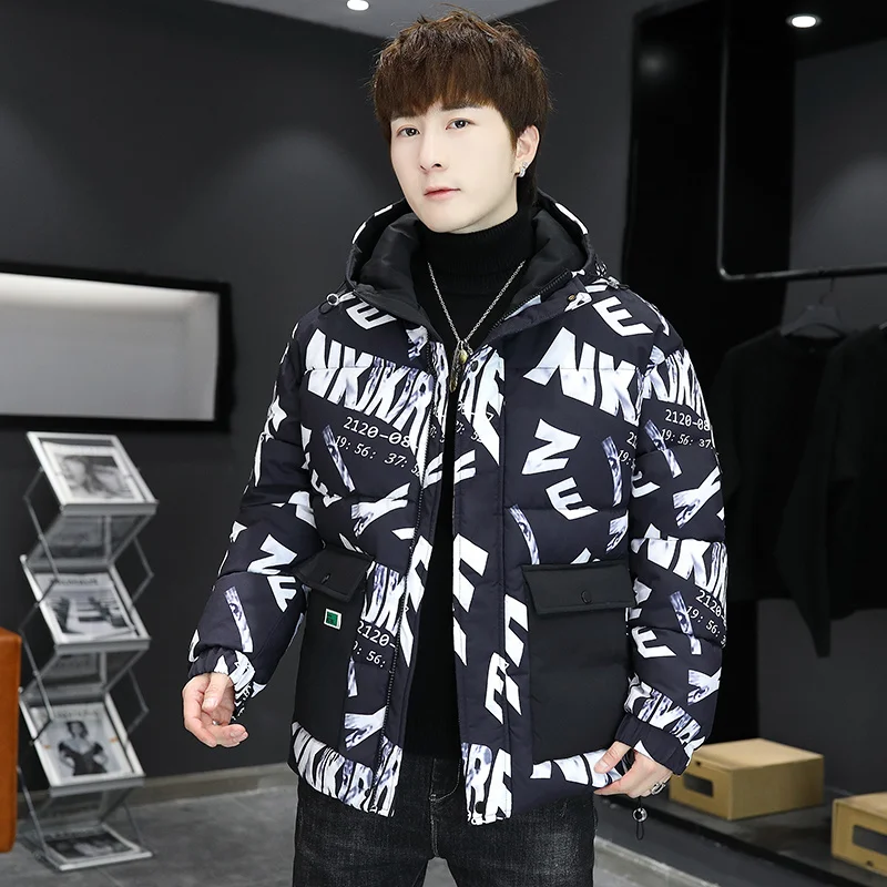 

New 2024 Hip Hop Cotton-Padded Jacket Thick Warm Parkas Streetwear Mens Windbreaker Harajuku Winter Coat Outwear Tops Clothing