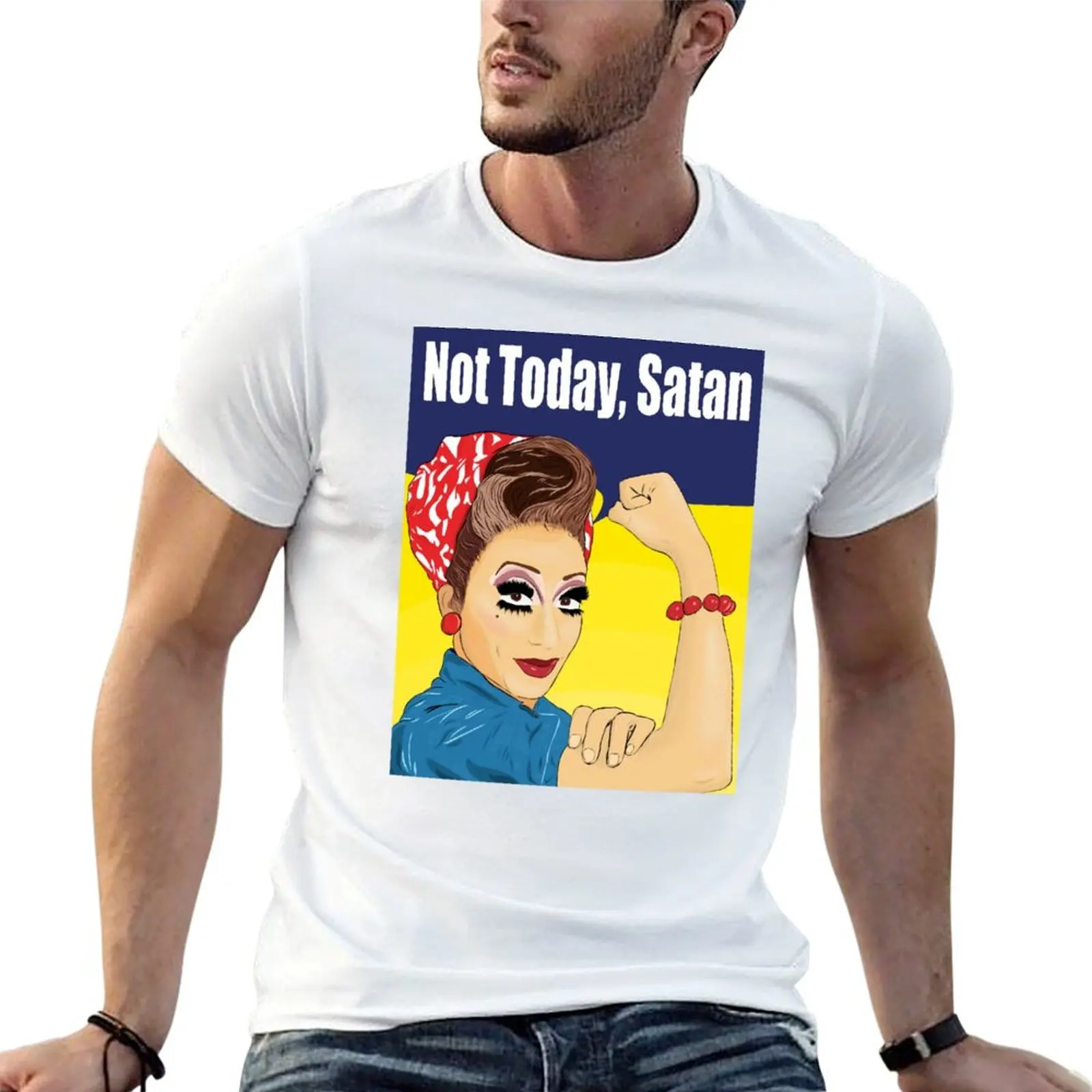 

T-Shirt 100% shirts Satan oversize Today Not t tshirt anime - Del cotton Rio Bianca