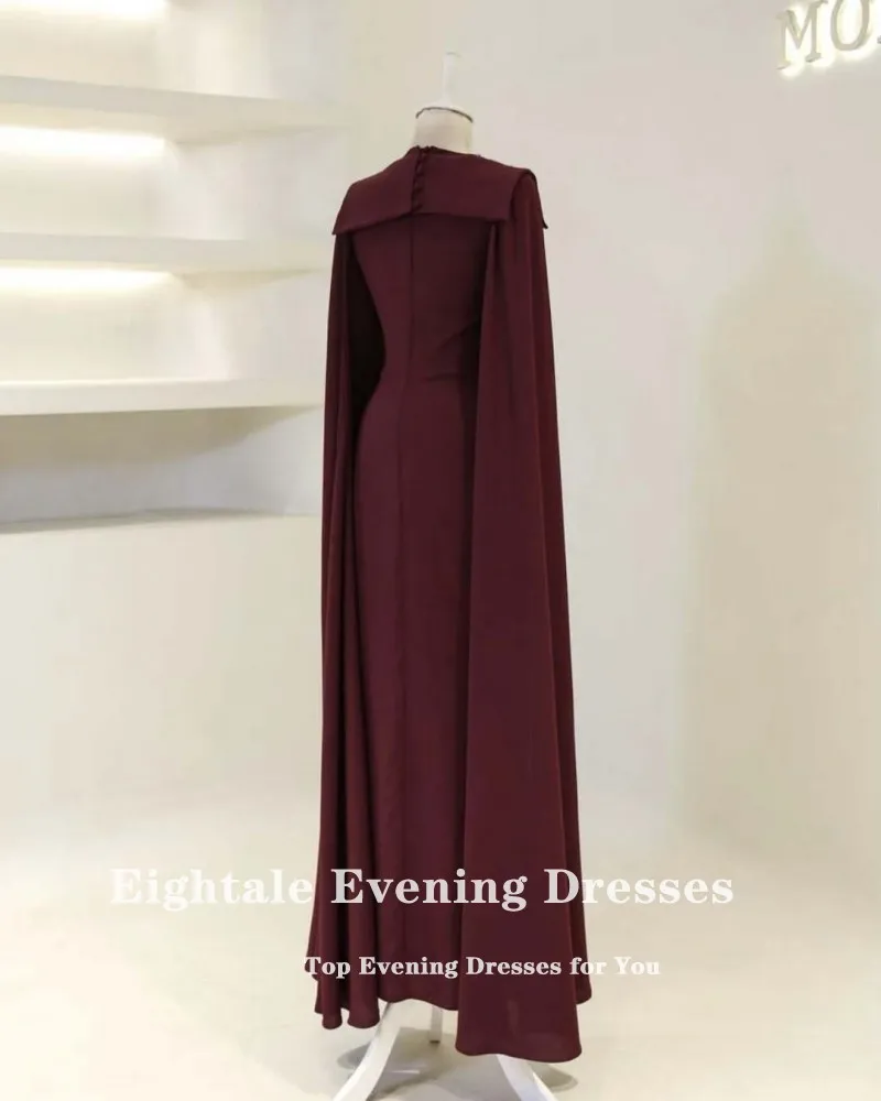 Eightale Arabisches Abendkleid O-Ausschnitt Perlen Lange Ärmel Abendkleid Muslimisches Maßgeschneidertes Hochzeitskleid Meerjungfrau