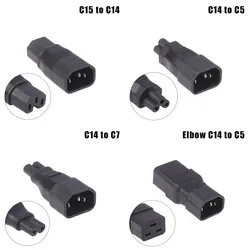 Gniazdo przejściówka Adapter moc US UPS PDU męskie do żeńskie UE uniwersalne siec320 C13 C14 do C5 C6 C7 C8 C19 C20 C21 konwersja złącze nowe