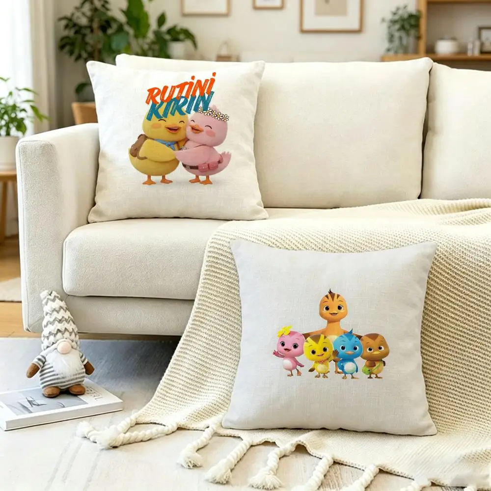 Hit Anime K-KaturiS Cushion Cover Anti-dustmite Pillowcase Invisible zipper silky short plush Sofa cushion cover