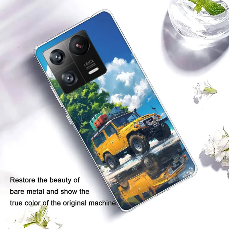 Off Road Vehicle Tourism Scenery Clear Luxury For Xiaomi Poco X5 X6 Pro X4 F4 GT X3 F6 F5 F3 F2 F1 M5 M4 M3 Mi Note 10 CC9 Pro